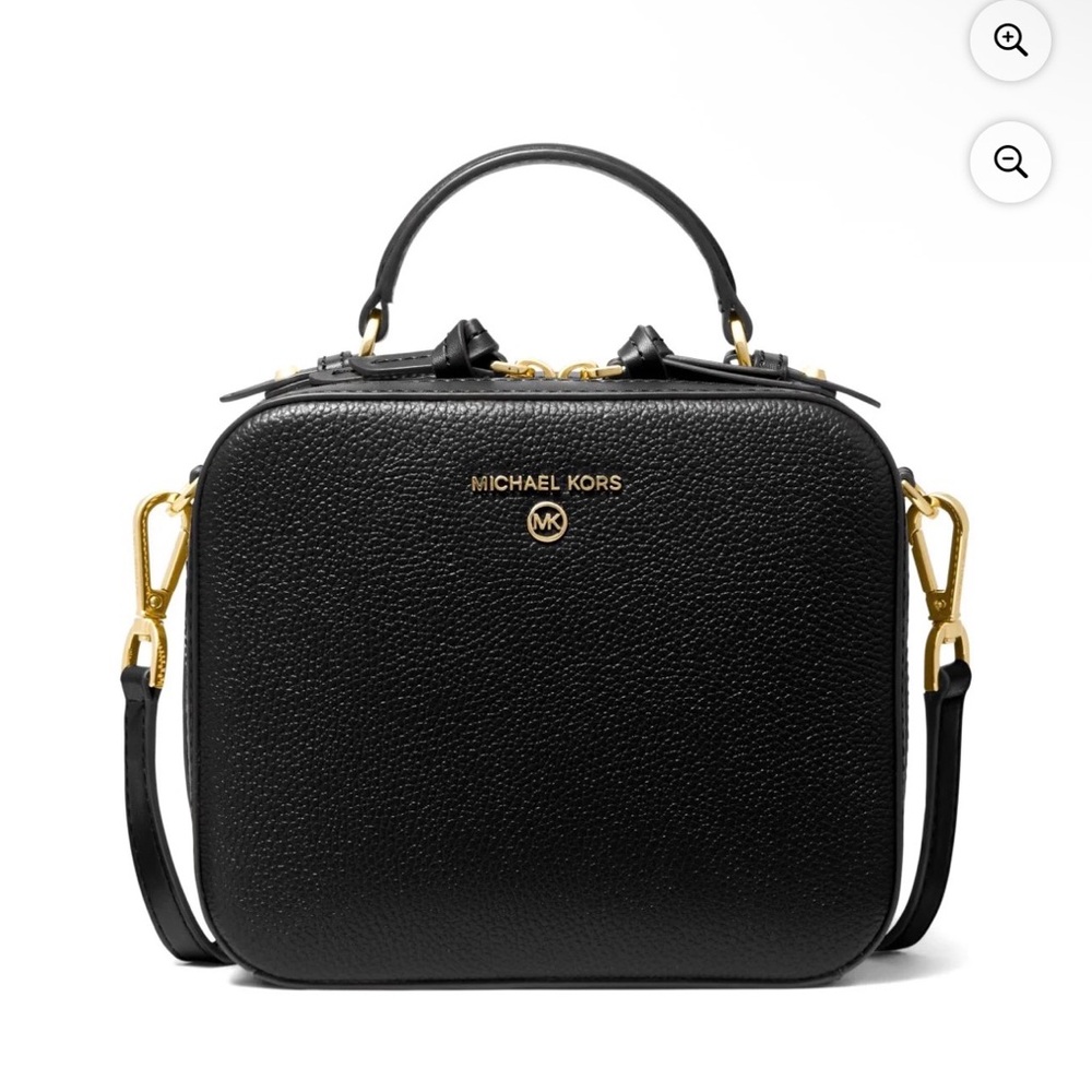 Michael Kors Jet Set Medium Pebbled Leather Crossbody Bag